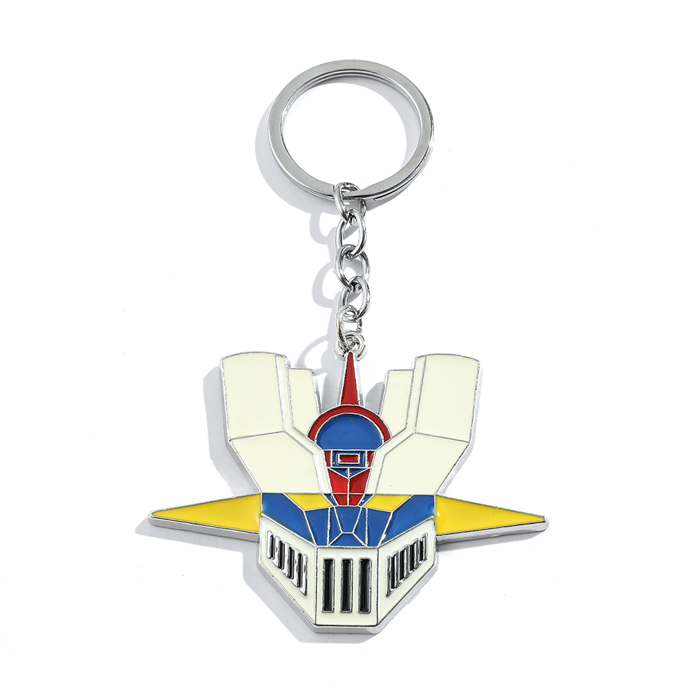 Car Accessories Cute - Anime Cartoon Warrior Robot Logo Keychain
