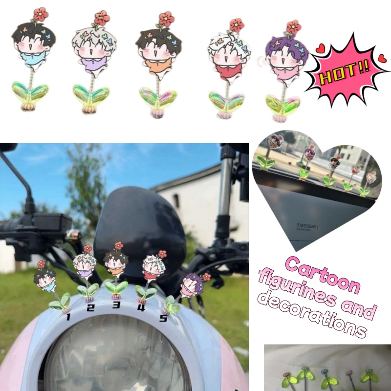 Car Accessories Cute - 5PCS Love and Deep Space Anime