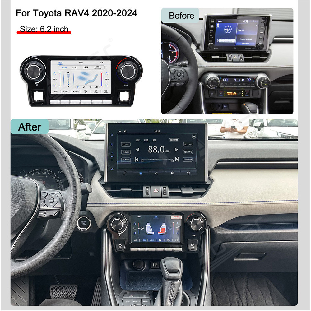 Car Accessories Company - Touch & Button Dual Control AC