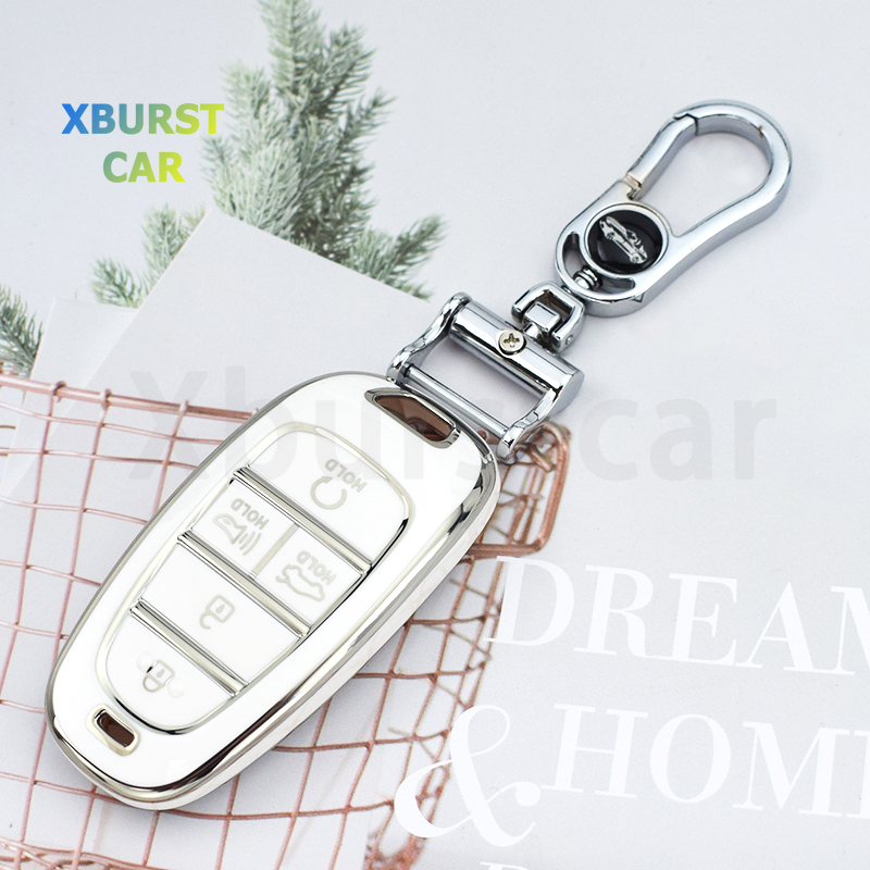 Car Accessories Xmas - 5 Buttons Shell for Hyundai Santa