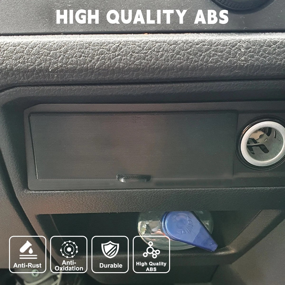 Car Accessories Dashboard - Car Dash Centre Drawer Black Plastic