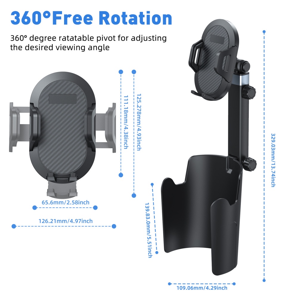 Car Cup Holder Expander - Car Cup Holder Phone Mount Expander