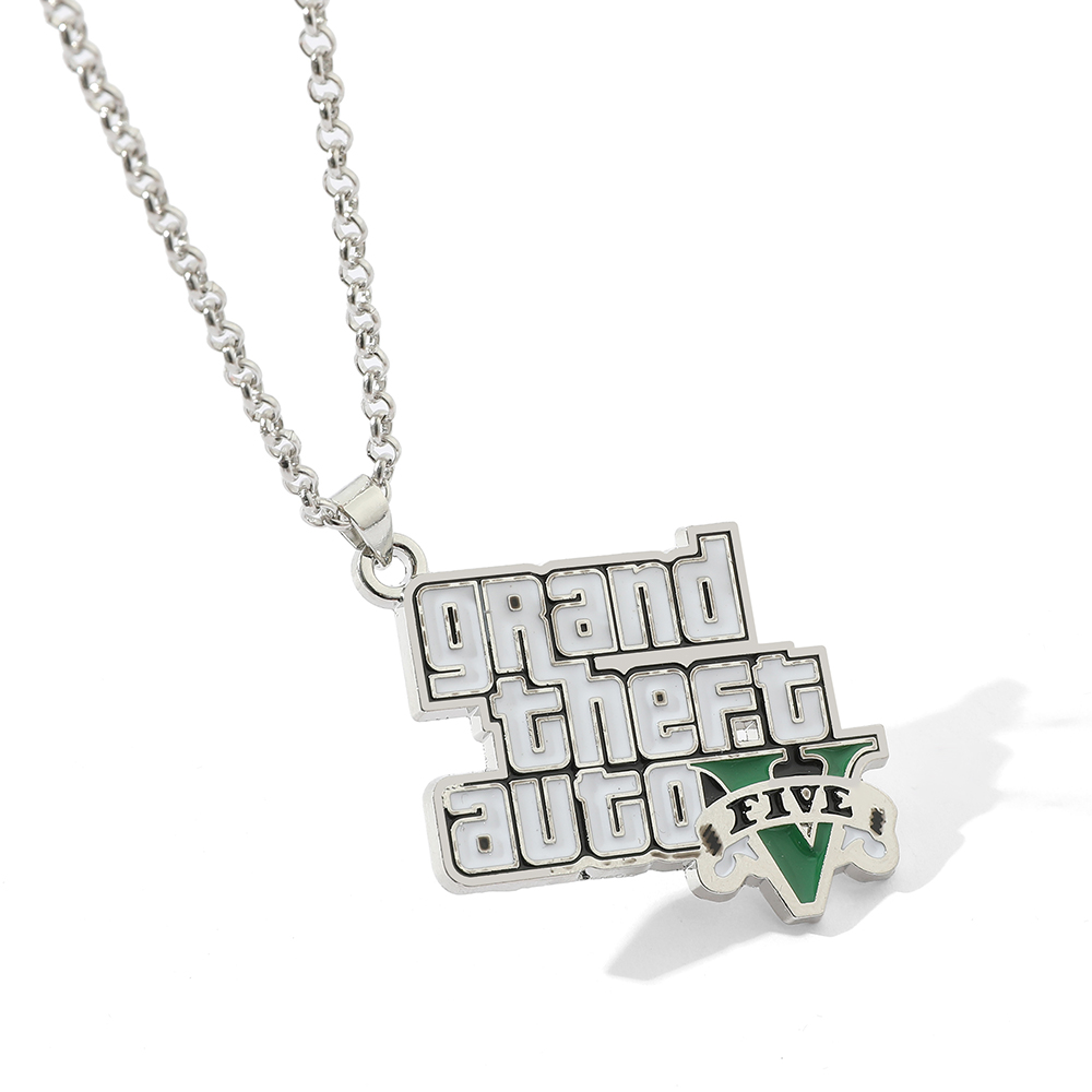 Car Accessories Cute - Creative Metal Car Letter Necklace Cartoon