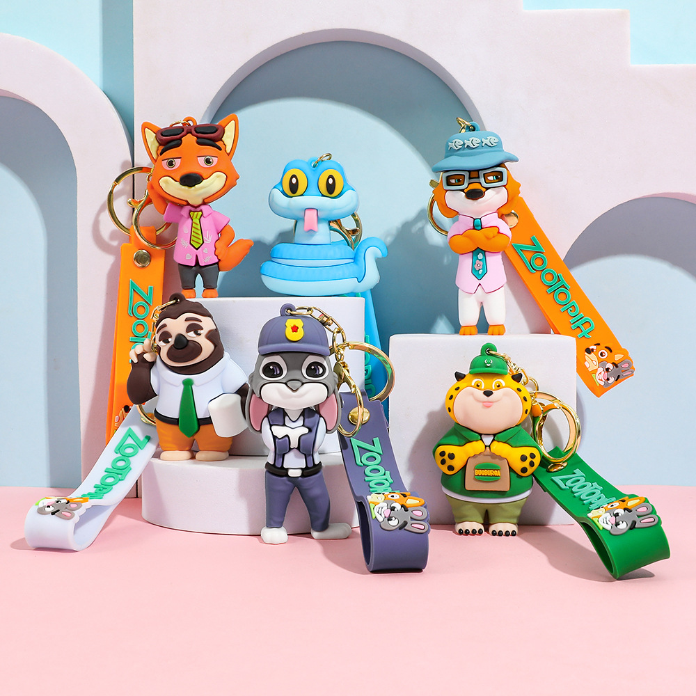Car Accessories Xmas Gifts - 52 Styles Zootopia 2 Figure Keychain