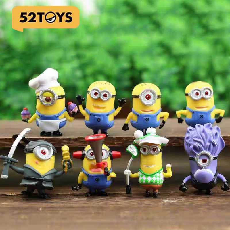 8 Pcs/1set 52TOYS Minions Cart - огляд і ціна Car Accessories Xmas