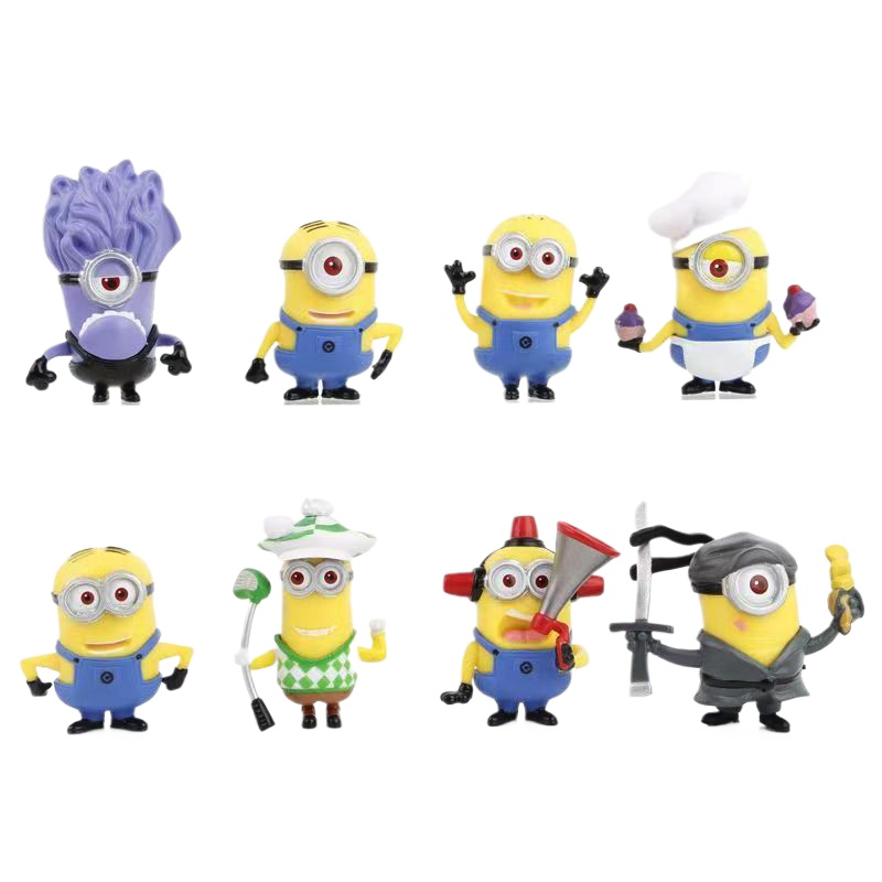 8 Pcs/1set 52TOYS Minions Cart - огляд і ціна Car Accessories Xmas
