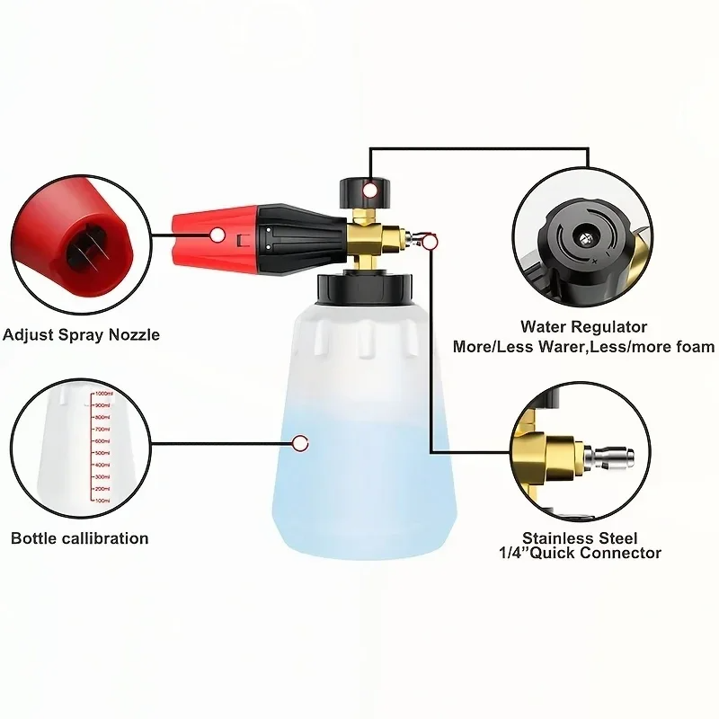 High Pressure PA Foam Cannon A - огляд і ціна Car Accessories For Winter
