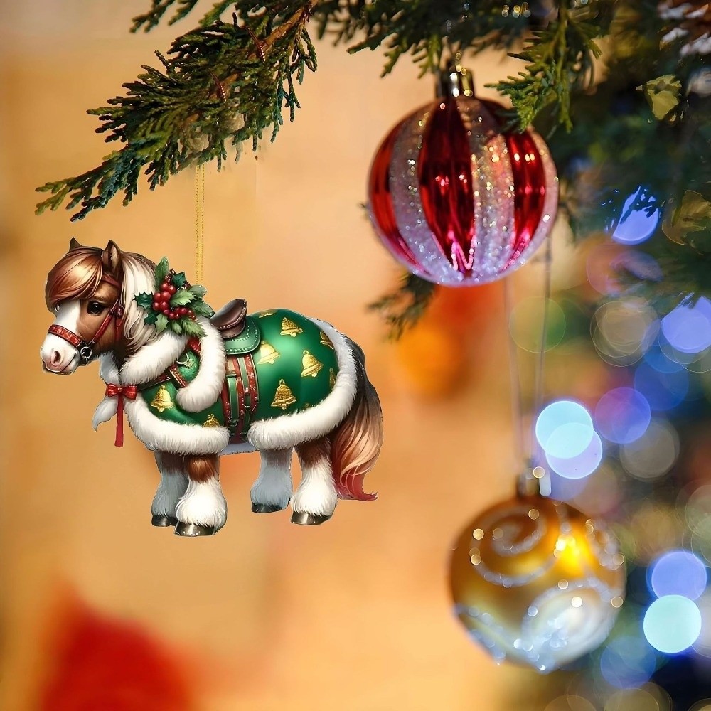 2D Flat Christmas Hanging Pend - огляд і ціна Car Accessories Xmas Gifts