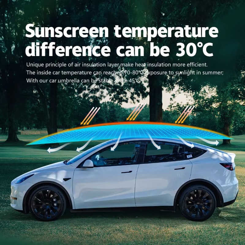 Outdoor in Stock 3.8m Portable - огляд і ціна Automatic Car Sunshade