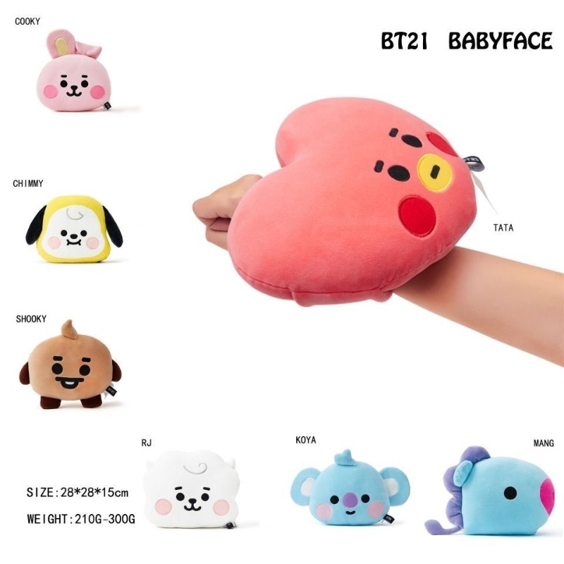 BT21 Face-Shaped Pillow Cute F - огляд і ціна Car Accessories Cute