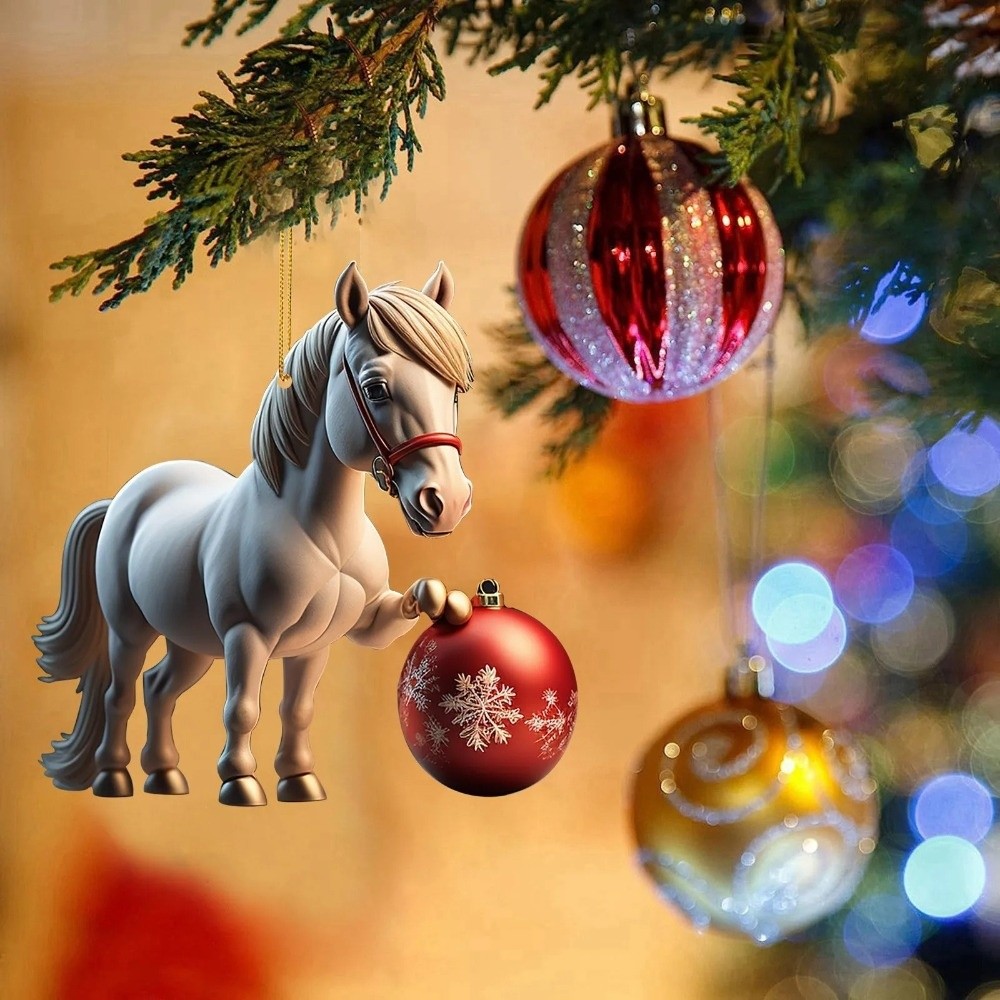 2D Flat Christmas Hanging Pend - огляд і ціна Car Accessories Xmas Gifts