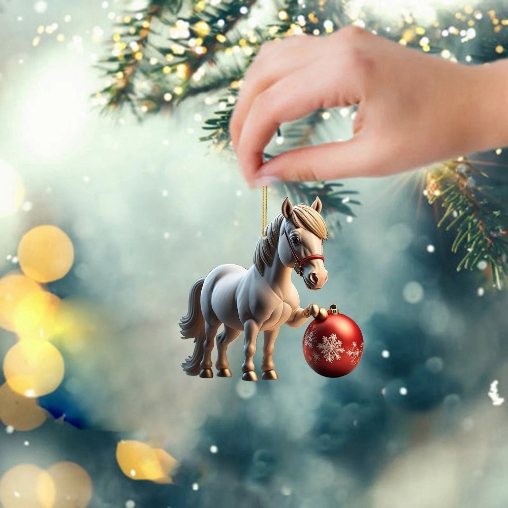 2D Flat Christmas Hanging Pend - огляд і ціна Car Accessories Xmas Gifts