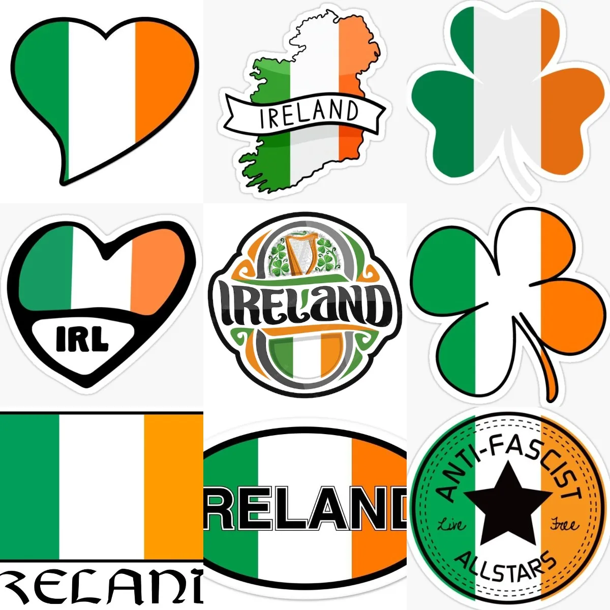 Ireland Flag Map Luck Clover S - огляд і ціна Car Accessories Ireland