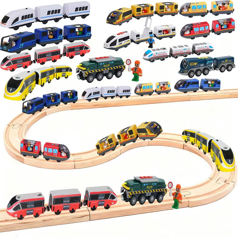 Wooden Railway Train Locomotiv - огляд і ціна Car Accessories Xmas Gifts