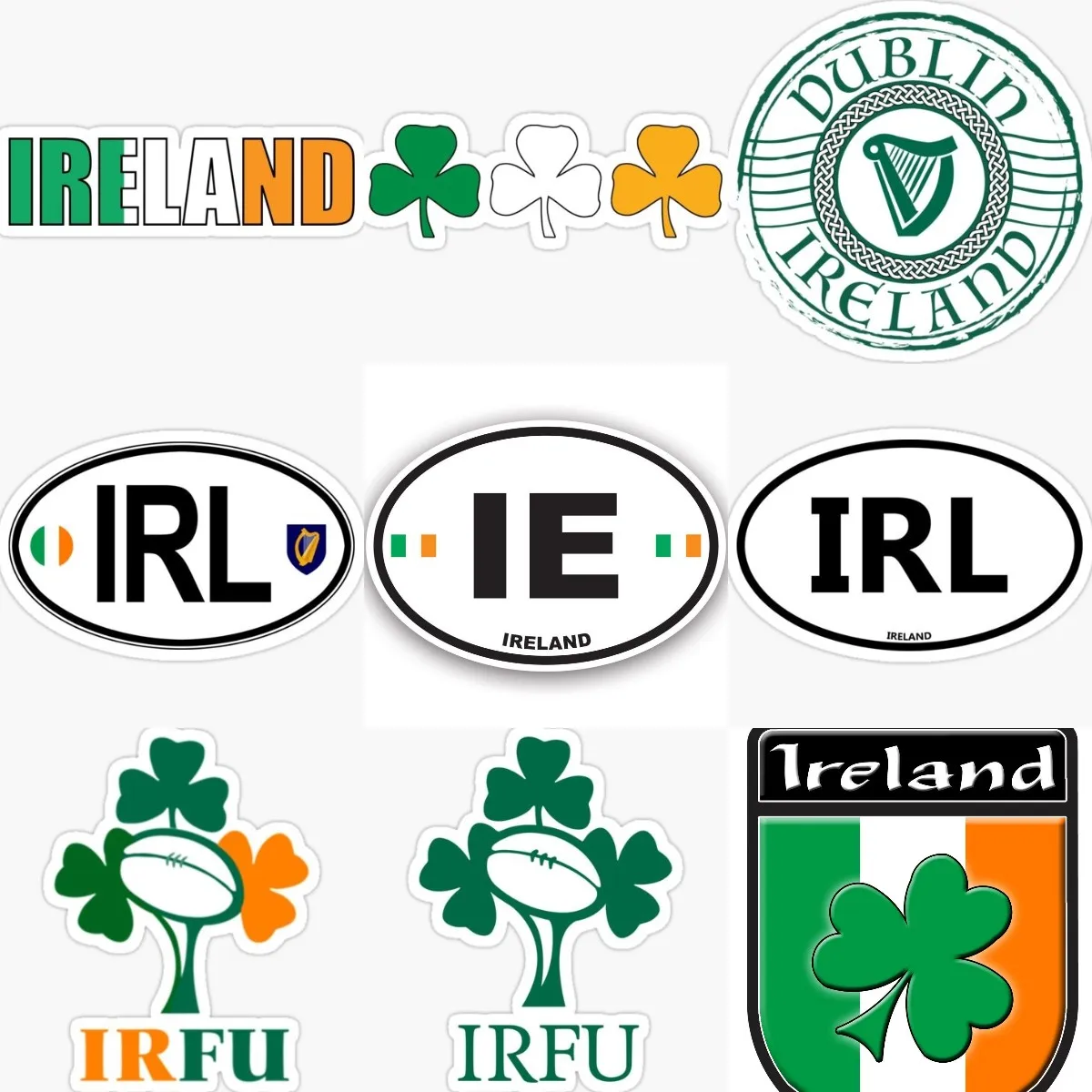 Ireland IRL Flag Luck Clover P - огляд і ціна Car Accessories Ireland