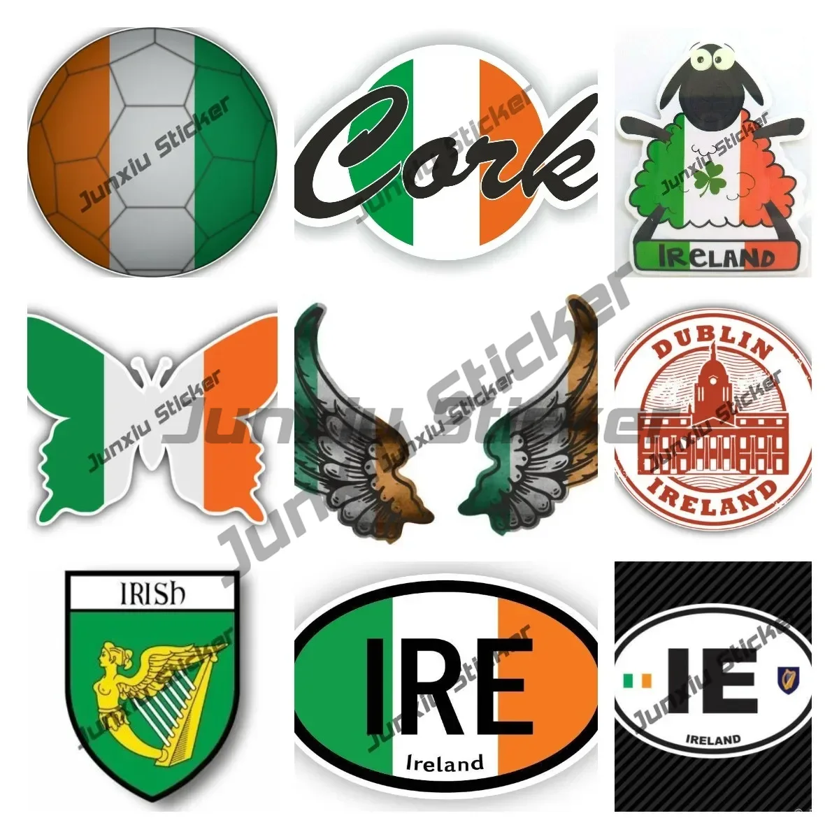 Ireland Flag Wings Creative Mo - огляд і ціна Car Accessories Ireland
