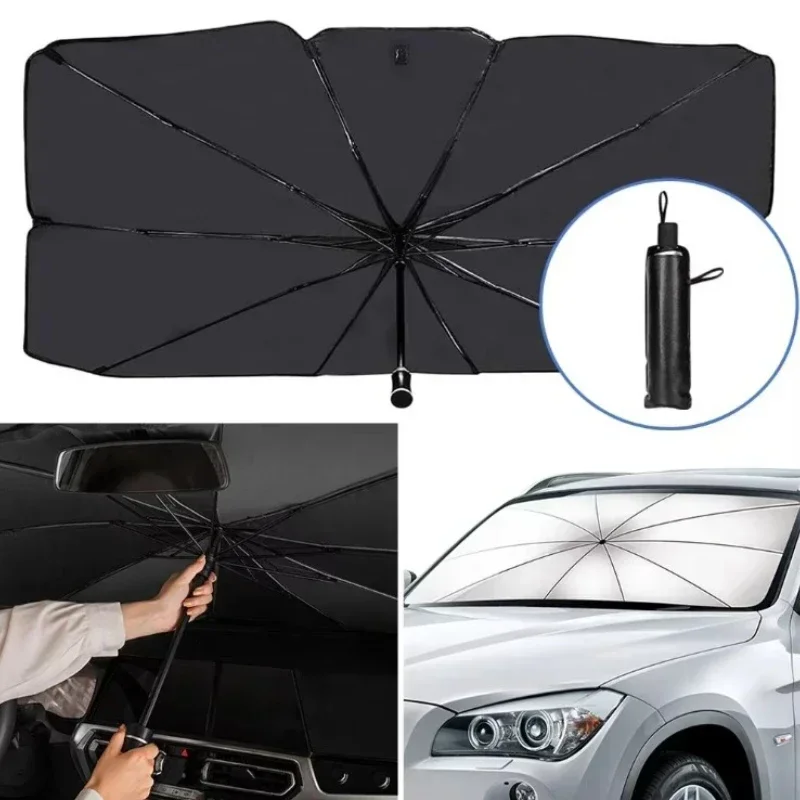 1PCS Car Windshield Sun Shade  - огляд і ціна Automatic Car Sunshade
