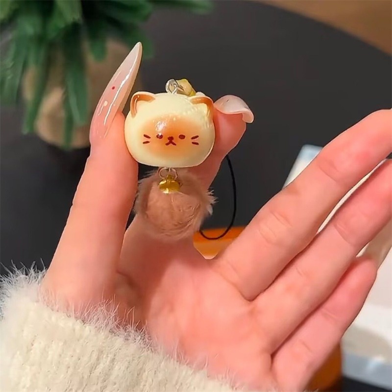 5Pcs Cartoon Graffiti Cat Key  - огляд і ціна Car Accessories Xmas Gifts