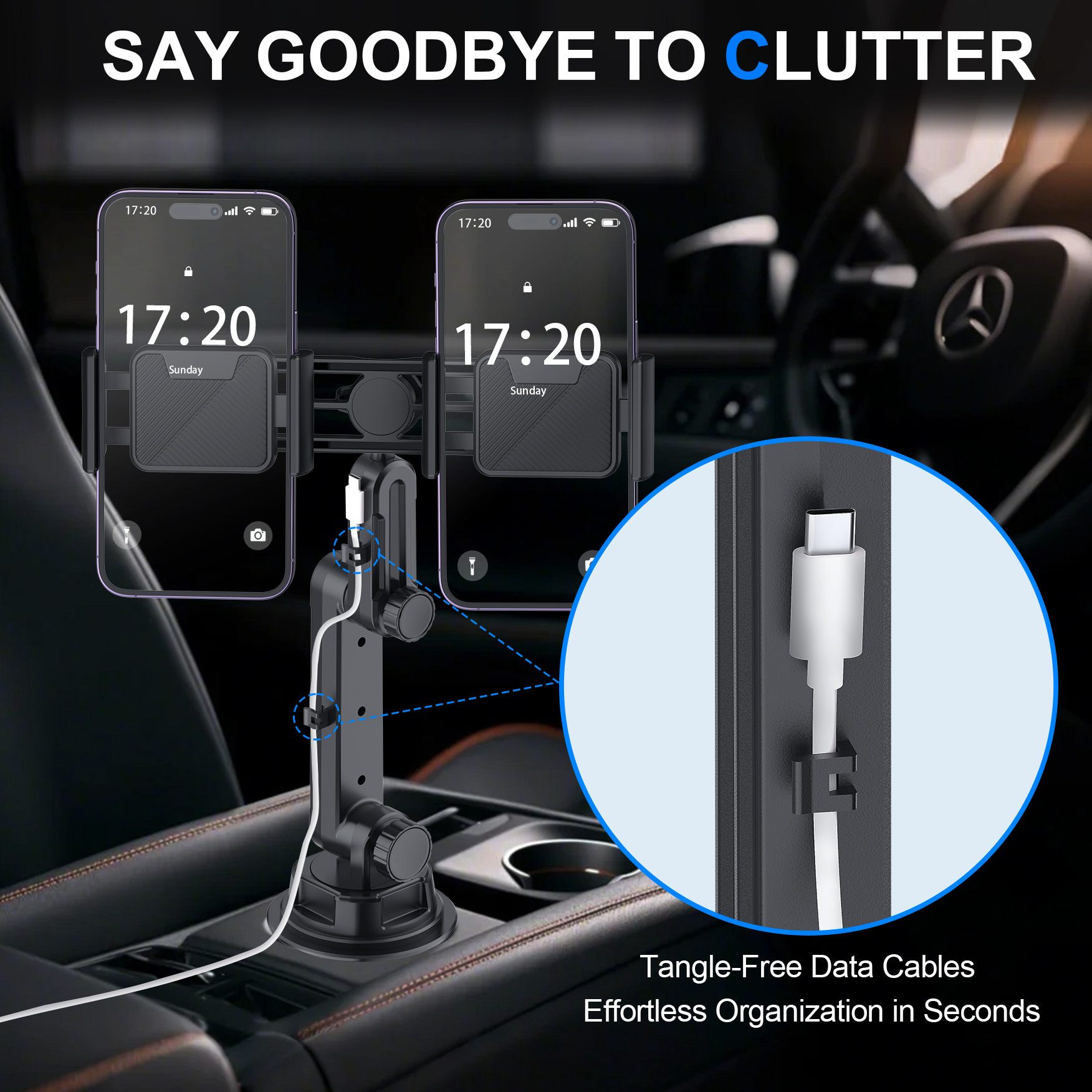 Dual Phone Car Cup Holder Moun - огляд і ціна Car Cup Holder Expander
