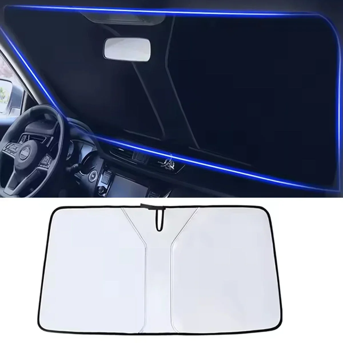 Car Windshield Sun Shade Cover - огляд і ціна Automatic Car Sunshade