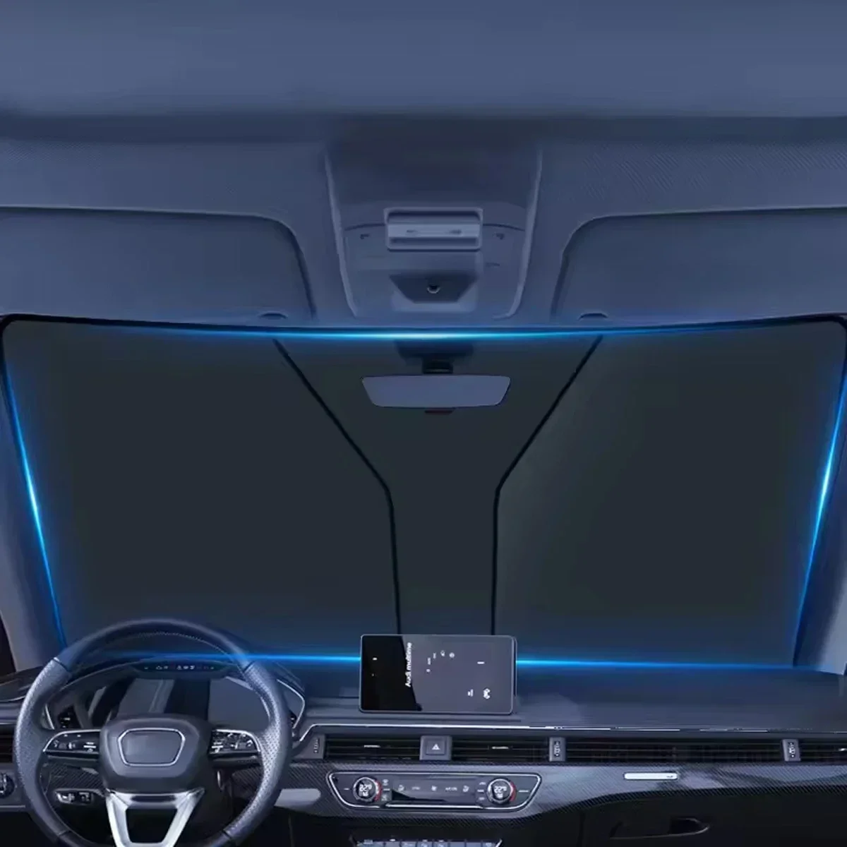 Car Windshield Sun Shade Cover - огляд і ціна Automatic Car Sunshade