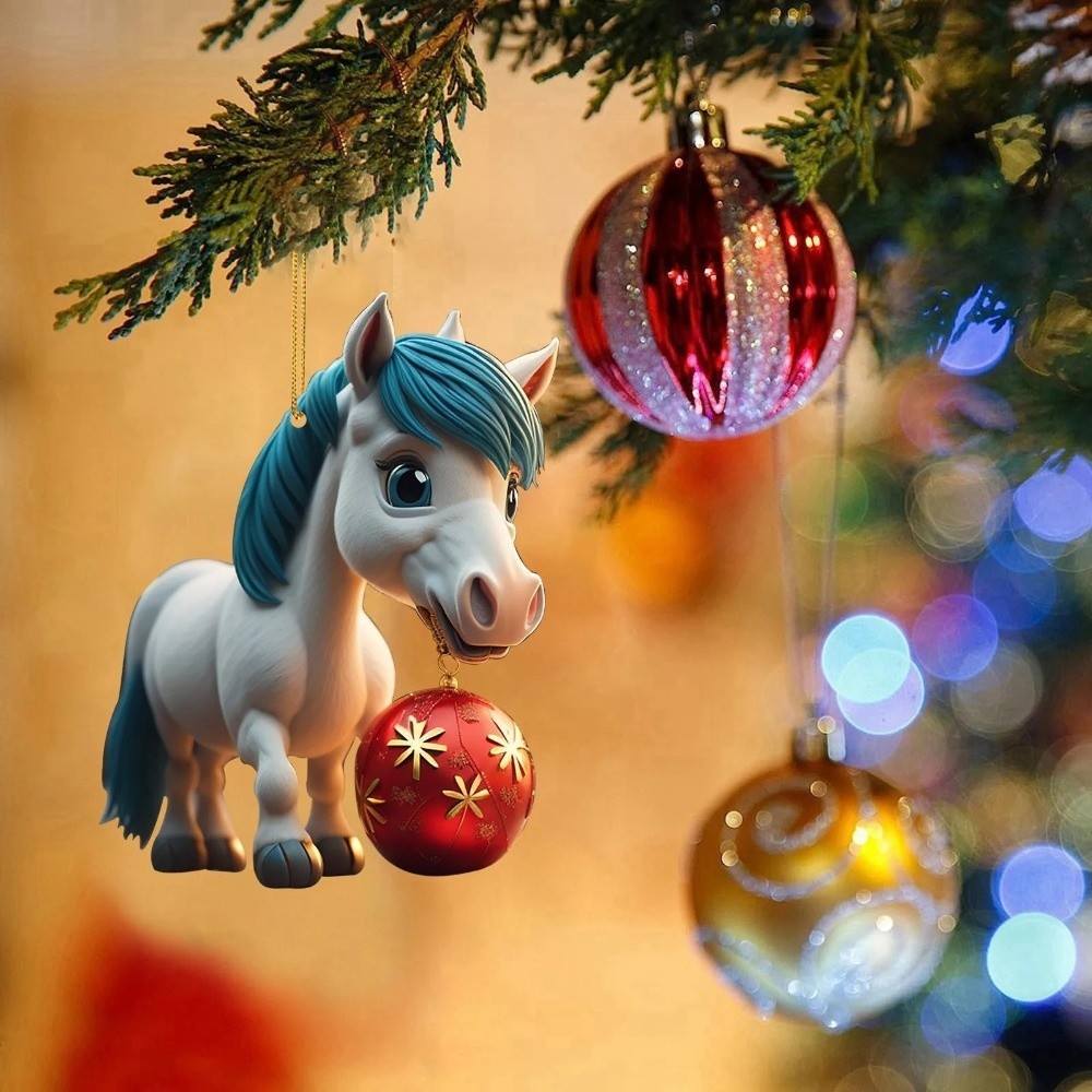 2D Flat Christmas Hanging Pend - огляд і ціна Car Accessories Xmas Gifts