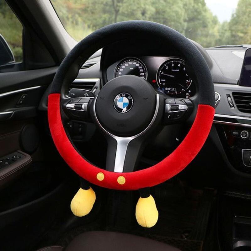 Cute Disney Plush Steering Whe - огляд і ціна Car Accessories For Winter