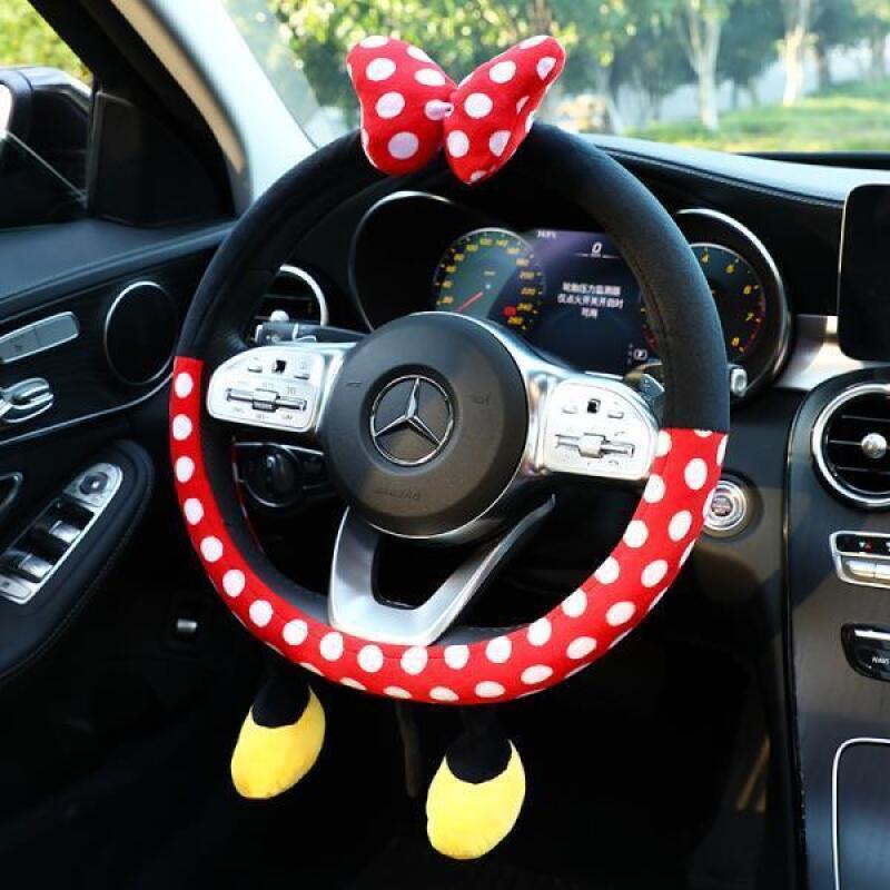 Cute Disney Plush Steering Whe - огляд і ціна Car Accessories For Winter