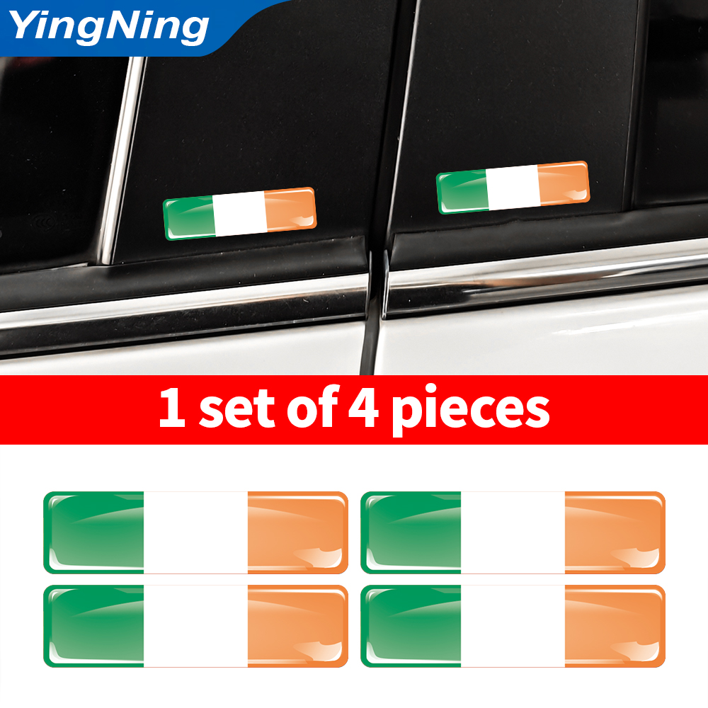 4Pcs Ireland Flag Car Sticker  - огляд і ціна Car Accessories Ireland