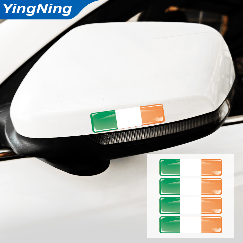 4Pcs Ireland Flag Car Sticker  - огляд і ціна Car Accessories Ireland