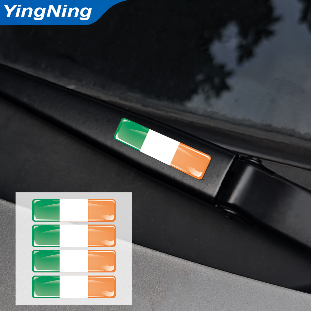 4Pcs Ireland Flag Car Sticker  - огляд і ціна Car Accessories Ireland