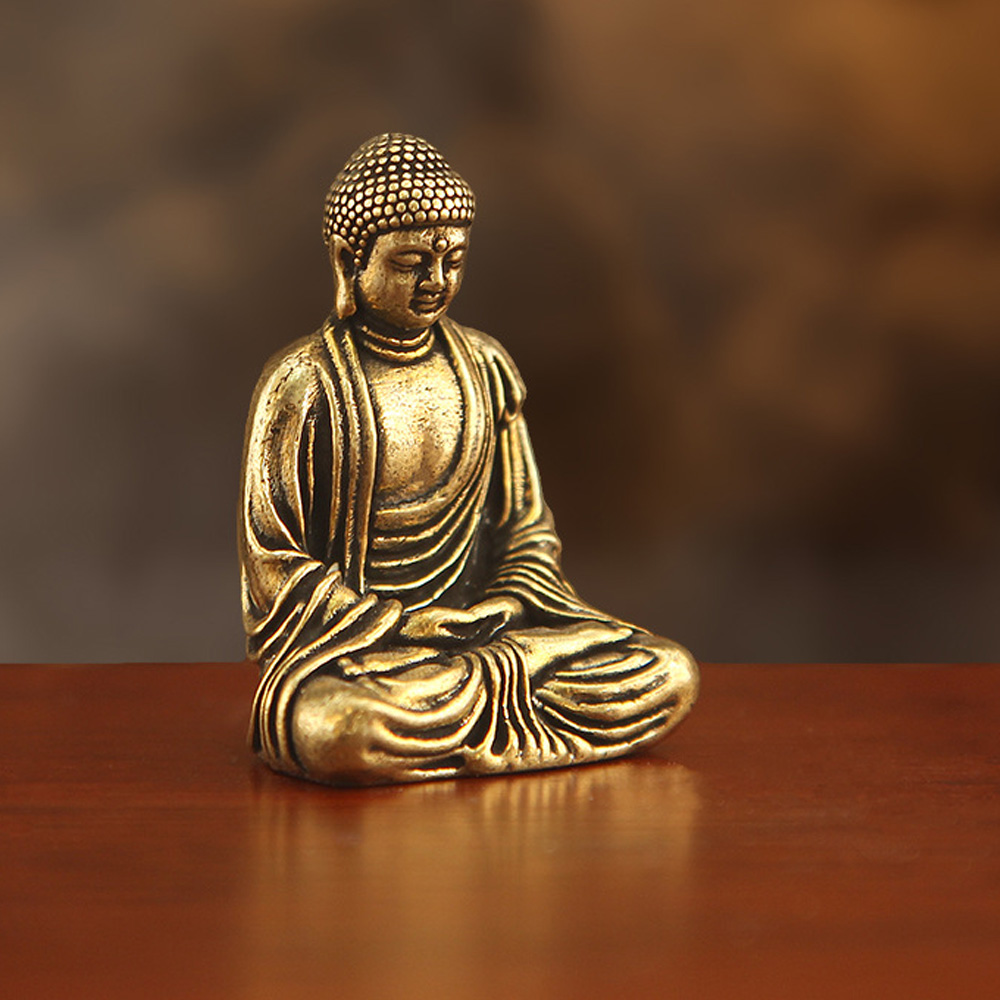 Mini Brass Tathagata Buddha St - огляд і ціна Car Accessories Xmas