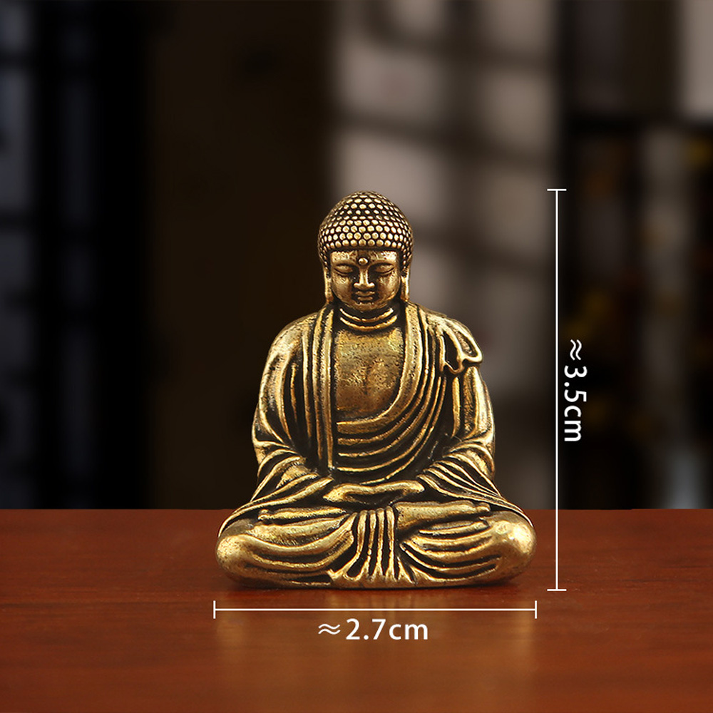 Mini Brass Tathagata Buddha St - огляд і ціна Car Accessories Xmas