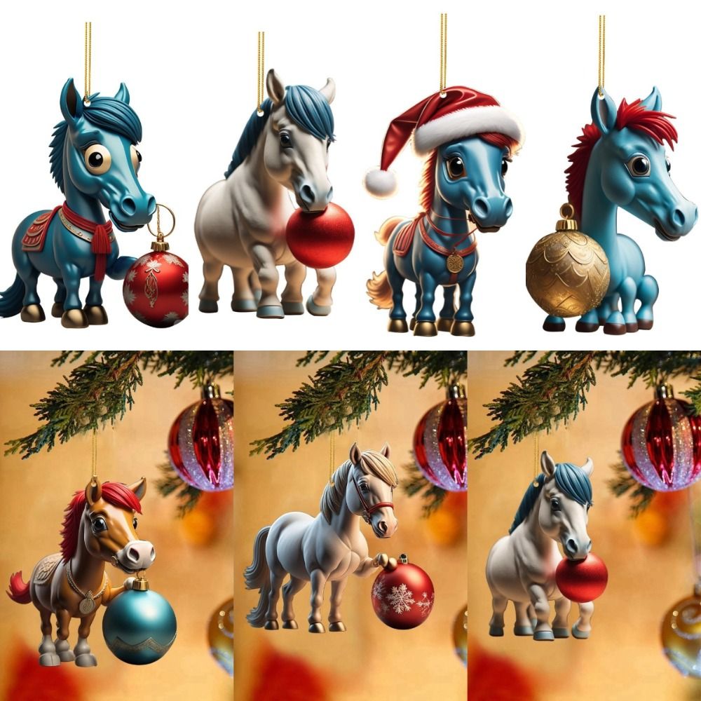2D Flat Christmas Hanging Pend - огляд і ціна Car Accessories Xmas Gifts